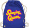 Turnbeutel Rucksack - Vintage Retro - Dancing Queen - Tänzerin Geschenk Tanzliebhaber - Unisize - Royalblau - turnen beutel sporttasche turnsackerl tasche bags bag beuteltasche kordel stoff turn