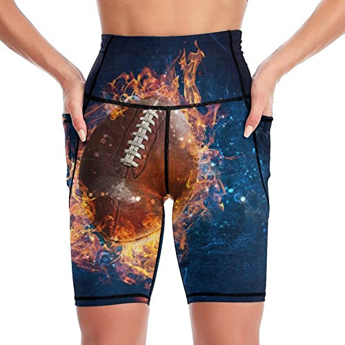 Yogahose American Football Schießen Tights Damen Leggings Kurz