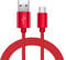 USB C Cable - Premium Nylon Braided USB A to USB C 3A Fast Charging Type C Cable, For Samsung Galaxy S21/S20/S10/S9/S8, HUAWEI P40/P30, Sony Xperia/LG/Xiaomi & More-Obsidian Red (2M)