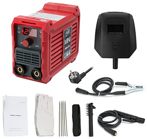 YUMILI MMA-250 Digital DC Inverter - Mini saldatrice elettrica Intelligente con Display LCD (UE)