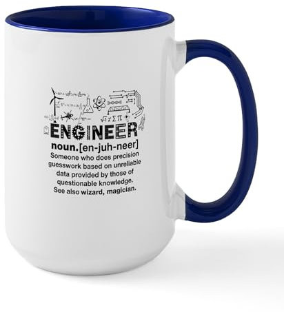 CafePress Engineer Mugs 15 oz (444 ml) Ceramic Coffee Mug