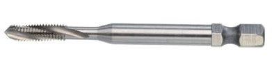 Völkel HexDrive Maschinengewindebohrer (Sechskantaufnahme) 1/4 Bit | HSS-E | M3-M12 | DIN371/376 | Form B & C | Metrisches Gewinde | Durchgangsloch Edelstahlbohrer | Gewindeschneider