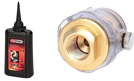 KS TOOLS 515.3361 Huile spéciale pneumatique & 515.3360 Lubrificateur de machine pneumatique