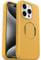 OtterBox OtterGrip Symmetry Plastic Case for iPhone 15 Pro for MagSafe, Drop Proof, Protective Case with Built-In Grip, 3x Tested to Military Standard, Yellow, 77-93146