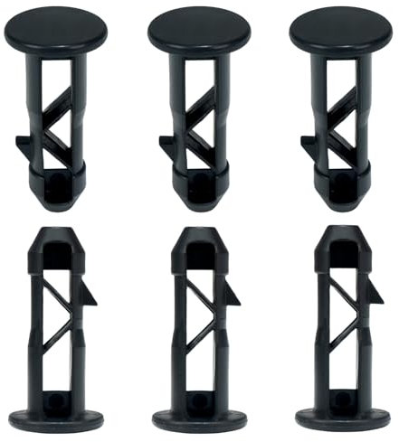 Tilting Device 3 Pairs Black Plastic Wheelie Container Lid Hinge Pins Suitable for 240 Litre Outdoor Wheelie Bins TXZWJZ