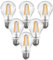 paul russells LED Filament GLS – Dimmable Edison Screw Fittings E27 Lightbulbs, 7Watt 806 Lumens Classic A60 LED Bulbs, 60w Equivalent, 2700K Warm White Dimmer ES Energy Saving Lamps, Pack of 6