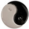 Ebiz Oriental Culture Salt and Pepper Shakers, Ceramic, 6cm Diameter, Yin and Yang Design