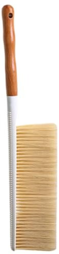 MUCKLILY Bürste Zum Reinigen Bürste aus Buchenholz reinigungsbürste weiche Borstenbürste Staubwedel mit Holzgriff Kleiner Besen Autobürste Teppich Bettbürste Schreibtischbürste Staubbürste