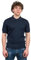 DALLE PIANE CASHMERE - Polo Manica Corta 100% Cotone, Made in Italy - Uomo, Colore: Blu, Taglia: L
