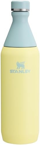Stanley All Day Slim Bottle 20 oz | Twist On Lid with Leakproof Seal | Slim Design for Travel & Gym | Insulated Stainless Steel | BPA-Free | Pomelo