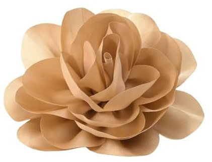 MYMERCERIE Broche Fleur 11cm Marron Taupe