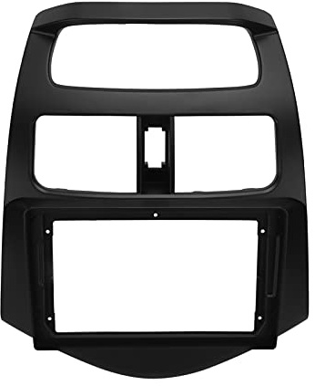 Zohisin Mascherina Radio Due DIN Telaio Navigazione Cornice autoradio Pannello Dvd per cruscotto Ricambio per Spark Beat duemilaquattordici Finitura Nera per vano Centrale Auto