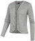 KANCY KOLE Damen Sommer Leichte Strickjacke mit Knöpfen V-Ausschnitt Langarm Strickpullover Open Front Cardigan Hellgrau S