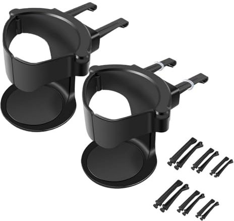CUEMOON 2 Stück Auto Becherhalter, Getränkehalter Auto Lüftung, Verstellbarere Auto Lüftungshalterung, Kaffeebecher Und Getränkedose