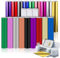 21 Stück Smart Vinyl Permanent für Cricut Explore 3/Maker 3, 9 Metallic Vinyl Spiegeleffekt & 9 Glitzer Vinyl Holografisch mit 3 Transferfolie Selbstklebend & Abnehmbar zum DIY Tassen, Autos, Banner