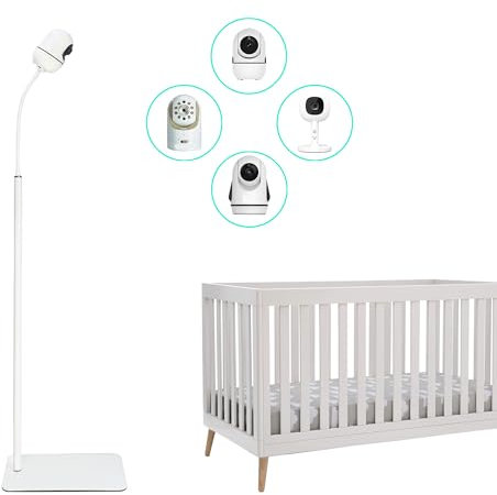 GUCHO Babyphone Bodenständer Halterung kompatibel mit Hellobaby HB6550/HB65/HB6339/HB40/HB6081/HB66/HB6351 Infant Optics DXR-8/8 Pro, Nanit Pro, OKAIDI, Babyphone-Ständer