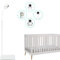 GUCHO Babyphone Bodenständer Halterung kompatibel mit Hellobaby HB6550/HB65/HB6339/HB40/HB6081/HB66/HB6351 Infant Optics DXR-8/8 Pro, Nanit Pro, OKAIDI, Babyphone-Ständer
