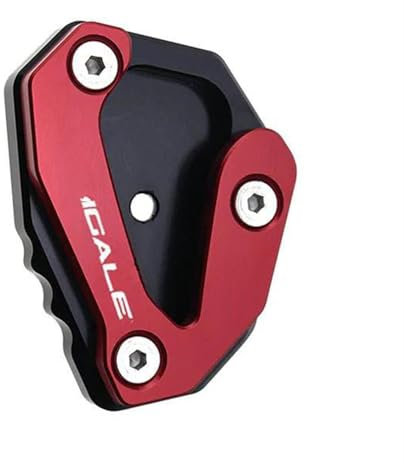LMNMY Parkständer Für Ducati 899 Für Panigale 2013 2014 2015 2016 2017 2018 2019 2020 Motorrad-Ständer, Seitenschuh-Fußstützen, Ständerverlängerung, Vergrößerungsgerät(Rosso)