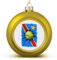 Goldener Tennisball, Sport, Kongo-Nationen-Flagge, Weihnachtsball-Ornament – Kongo-Flagge, Weihnachtsball, hängende Ornamente, Andenken, Souvenir für Weihnachtsbaum, Dekoration, saisonales