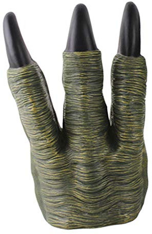 Qianly Monster Dinosaurier Drachen Kostüm Hände Marionette Krallen Handschuhe Spielzeug, Grün