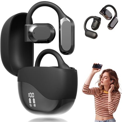 AI Translating Ear Buds, 2025 Neu Kabellose Übersetzungs-Kopfhörer, 5.3 Bluetooth-Ohrhörer 144 Sprachen Übersetzungsgerät Zwei-Wege-Übersetzer-Kopfhörer Language Translator Intelligente (Schwarz)