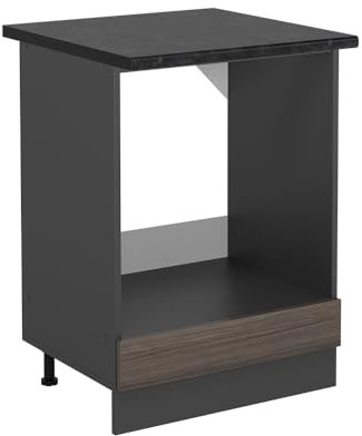 Vicco Armario para Horno Empotrado R-Line, Gris Noble, 60 cm, ET Antracita
