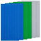6 Pcs Classic Baseplates, Rectangle Building Base with 16 x 32 Stud Board,12.9 x 25.6 CM Building Board Baseplate,Compatible with Lego, All Major Brands, Build and Display Board Set(Grey/Green/Blue)