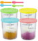 4 Pièces Pot pour Ninja Creamy Deluxe,680 ML Récipient pour Ninja Creamy Deluxe pour NC501,NC500 Series, accessoires de crème glacée pour Ninja Cream, sans Bpa, compatible lave - vaisselle