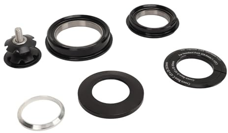 Akozon Double Bearing Bike Headset Combo Mountain Bike Bowl Set Aluminum Alloy Headset Front Wheel Bearing Accessories - Sports & Outdoors Cycling