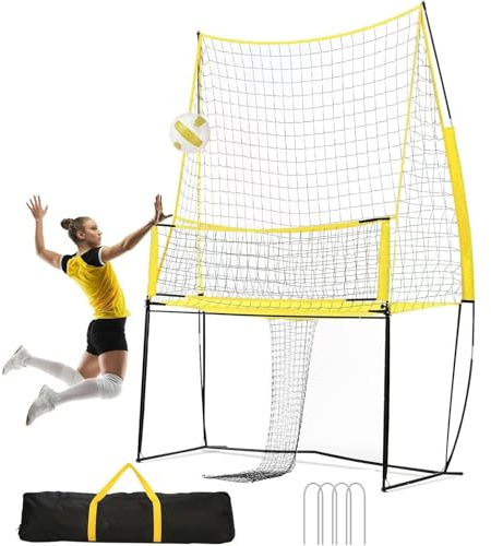 ERSINIAN Volleyballnetz für Indoor- und Outdoor-Training, ideal für Garten, Strand und Innenhof