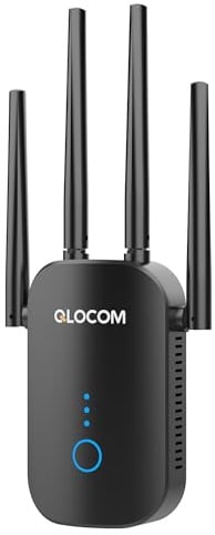 QLOCOM 1200Mbit/s WLAN Repeater, 5G & 2.4G Dualband WiFi Extender WLAN Erweiterung Signalverstärker mxbncvfsags