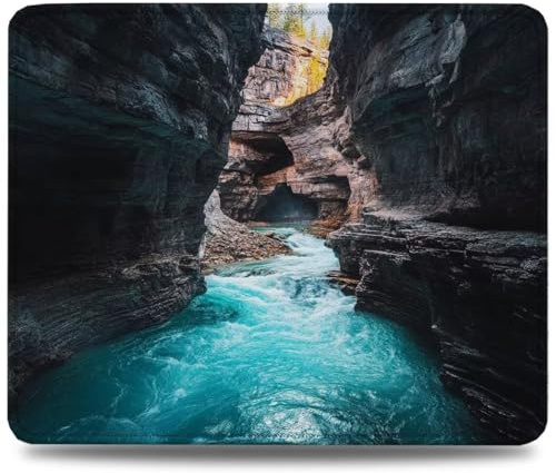 Mauspad Gaming 240 x 200 mm, Mauspad Wasser Computer-Mousepad mit Anti-Rutsch-Gummiboden, Langlebige Materialien Leichtes Gleiten Verbessert Präzision und Geschwindigkeit für Mac, PC, Schlucht 0d-906