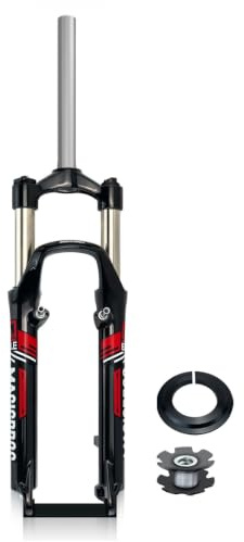 Forcella ammortizzata per mountain bike 26 sgancio rapido 9*100mm Dritta | Corsa 110mm Manuale Blocco Freno V-brake/a disco forcella anteriore meccanica Bicicletta MTB AM/XC/Touring