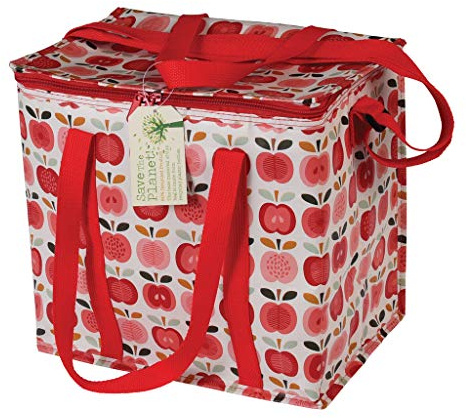 Apple Design Vintage Picknick-Kühltasche, isoliert