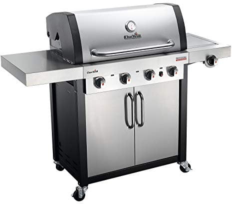 Char-Broil Gas BBQ Professional 4400 S - 4-burner Barbecue with TRU-Infrared Technology, Side Burner - Ideal for Outdoor Cooking, Garden, Balcony and Patio