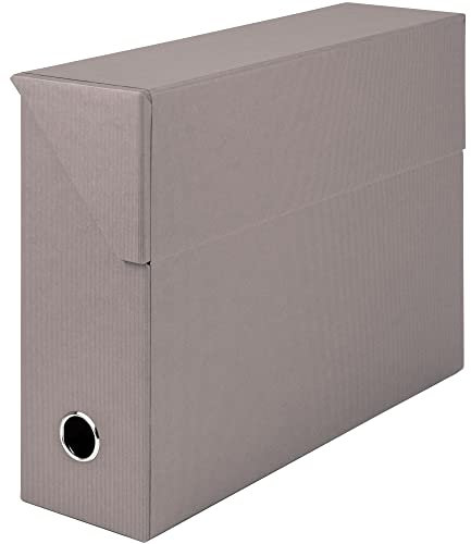 Rössler SOHO Archivbox A4 |Aufbewahrungsbox mit Deckel | Boxen Aufbewahrung | Schachtel mit Deckel | Aufbewahrung & Organisation | bad organizer | 335 x 95 x 255 mm | 1 Stück | Farbe: Grau | Taupe