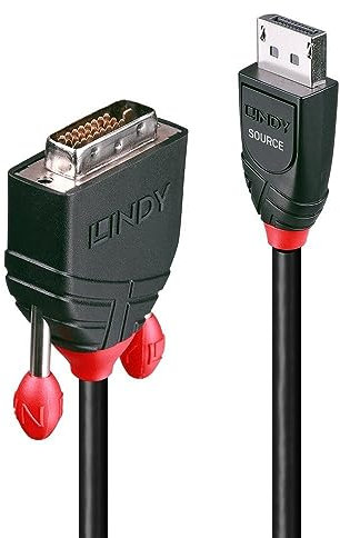 LINDY 36270 0.5m HDMI Type A (Standard) DVI-D Nero cavo e adattatore video