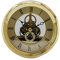DEEWISH Uhrwerk,Transparent Skeleton Clock Inserts Einbau-Uhr Quartz Uhrwerk Tischuhr Hochwertiger Europäischer Stil Clock DIY