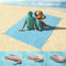 RHP Strandmatte Sandfrei Stranddecke Picknick Decke Campingdecke Strand Tuch 150x200 cm (Blau)