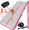 ChampionPlus Aufblasbare Air Matte Track Tumbling Matte 3m Gymnastikmatte Turnmatte mit elektrischer Luftpumpe, Yogamatte, Camping Trainingsmatte, Fitness Yoga Sportmatte（Rosa）