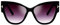 Oversized Cateye Sonnenbrille für Damen, Celeb Cat Eye Retro Vintage 2019 Ibiza Festival Gr. Einheitsgröße, Schwarzer Lampenschirm