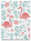 YISUMEI Bedruckte Kuscheldecke Blumen Rosa Flamingo Decke Flauschig Weich Fleecedecke 125x200 cm