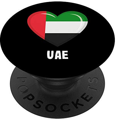 VAE-Flagge Vereinigte Arabische Emirate Telefon-Griff - PopSockets Ausziehbarer Sockel und Griff für Smartphones und Tablets