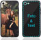 MXCUSTOM Personalisierte Handyhülle für Apple iPhone SE 2022/2020 iPhone 7/8, Benutzerdefiniert Gehärtetes Glas Weicher Stoßfänger Hülle mit Eigenem Foto Bild Text Individuelle Schutzhülle(GHS-BK-P1)