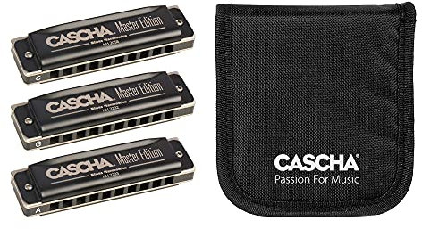 Master Harmonica Pack 3 (C-G-A), 3 Mundharmonikas mit Tasche