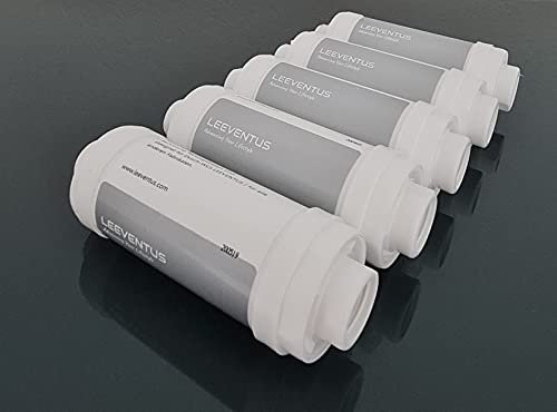LEEVENTUS - Lot de 5 filtres ioniques de qualité supérieure pour WC de douche - Fabriqué en Corée
