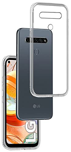 REY Transparent Silikonhülle TPU für LG K61, Handyhülle Premium Kratzfest TPU Durchsichtige Schutzhülle, Ultradünne 0,33 mm