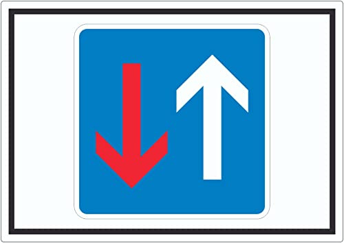 Vorrang vor Gegenverkehr Symbol Aufkleber A2 (420x594mm)