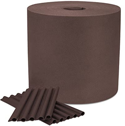 Cover It Marrone Rotolo Frangivista da Esterno 19cmx48m - per Giardino, Peso Base 150 g/m2 - Strisce PVC - Ombreggiante per Recinzione