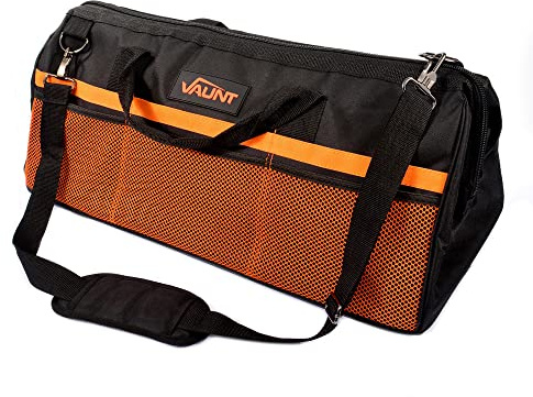 Vaunt Essentials Heavy Duty Hard Bottom Canvas Tool Bag 24''